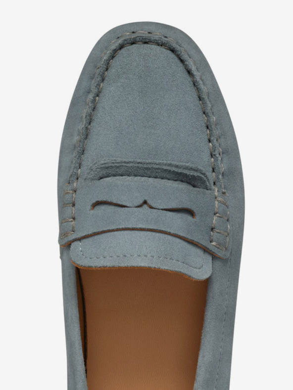 Geox Hellgrüne Damen-Mokassins Geox Kosmopolis + Grip