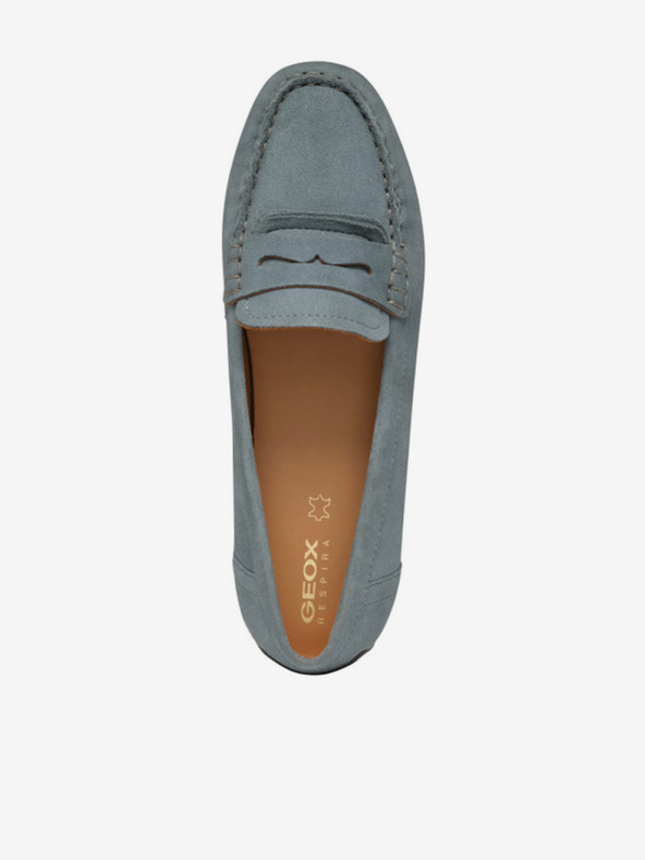 Geox Hellgrüne Damen-Mokassins Geox Kosmopolis + Grip