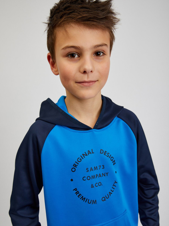 Sam 73 Blauer Kapuzenpullover für Jungen SAM73 Draco
