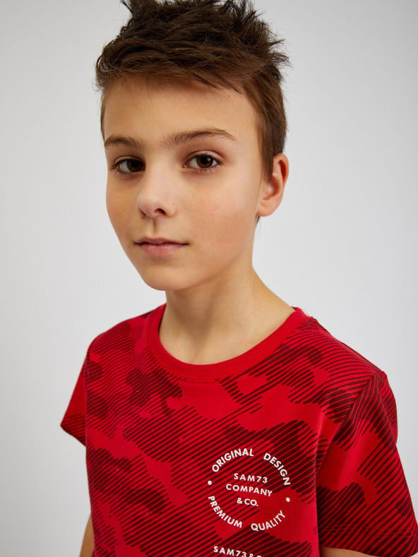 Sam 73 Rotes Armee-T-Shirt für Jungen aus Baumwolle SAM73 Hydrus