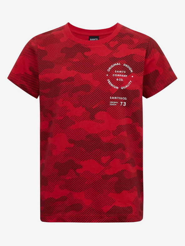 Sam 73 Rotes Armee-T-Shirt für Jungen aus Baumwolle SAM73 Hydrus