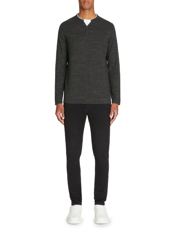 Celio Gelano Henley-Pullover