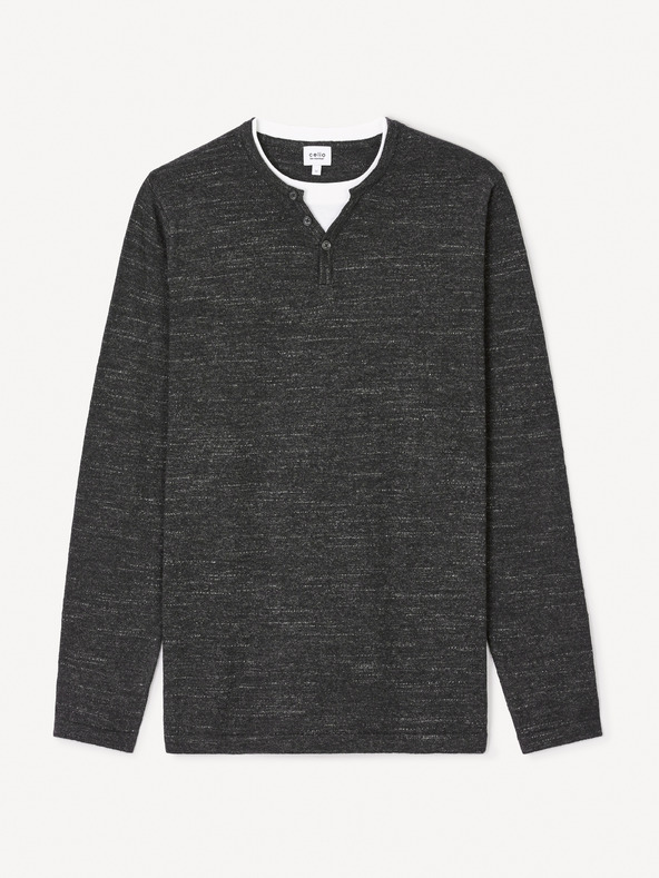 Celio Gelano Henley-Pullover