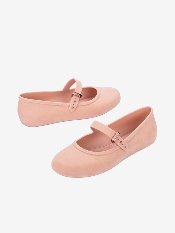Melissa Hellrosa Damen Melissa Soft Ballerina Velvet Ballerinas
