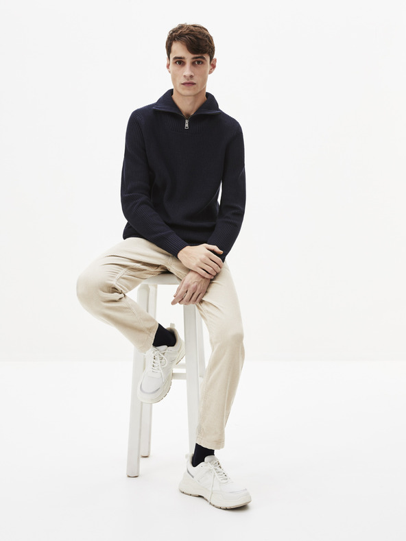 Celio Dunkelblauer Pullover Celio Penolta