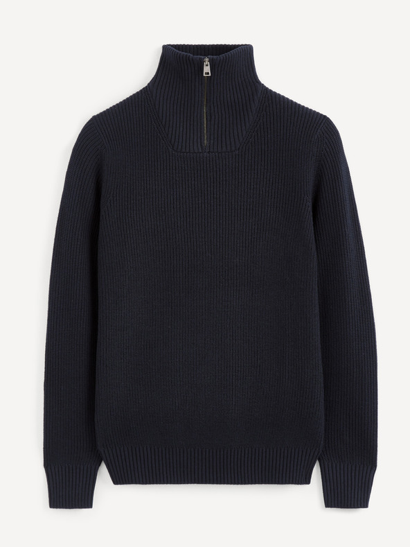 Celio Dunkelblauer Pullover Celio Penolta