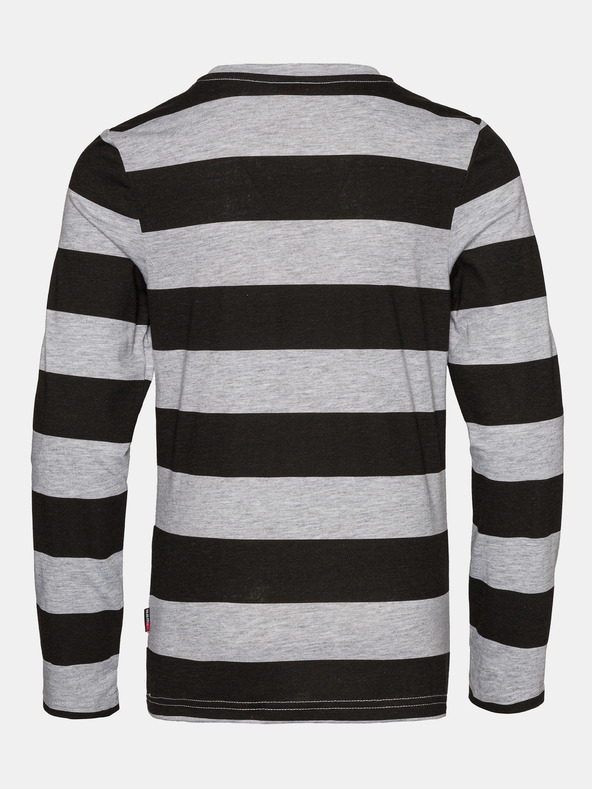 Sam 73 Schwarz-grau gestreiftes Mädchen-T-Shirt SAM 73 Hope