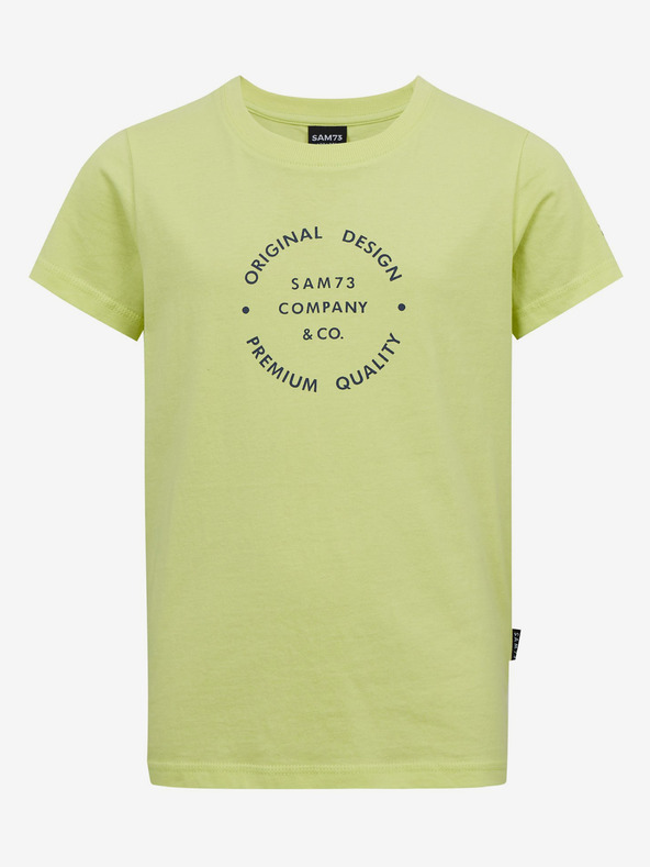 Sam 73 Gelbes Baumwoll-T-Shirt für Jungen SAM73 Pyrop