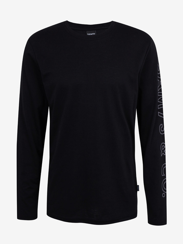 Sam 73 Schwarzes Herren-Langarm-T-Shirt SAM 73 Regulus