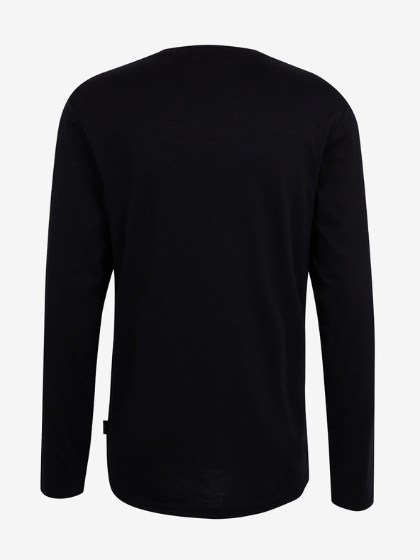 Sam 73 Schwarzes Herren-Langarm-T-Shirt SAM 73 Regulus