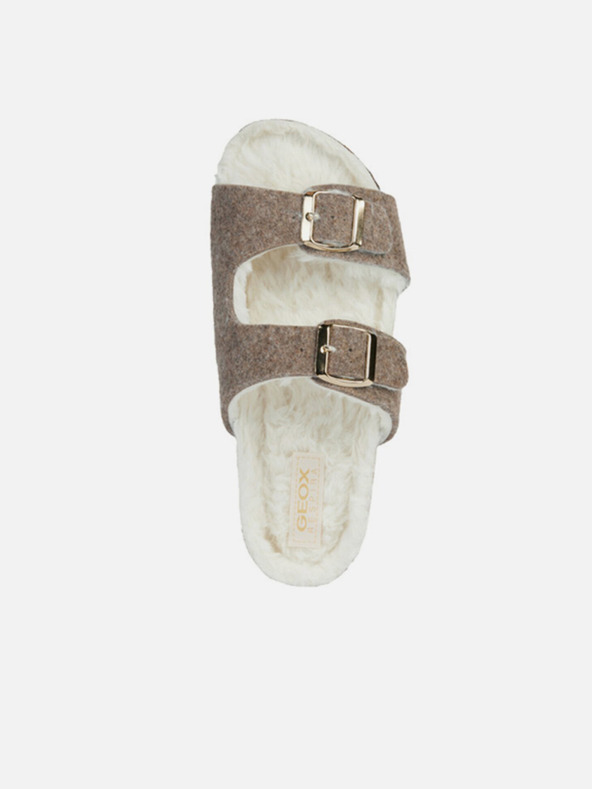 Geox Beige Damen-Pantoffeln Geox Brionia