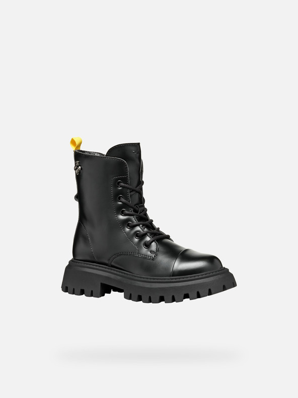 Geox Schwarze Geox Maquinnerns Girl Ankle Boots