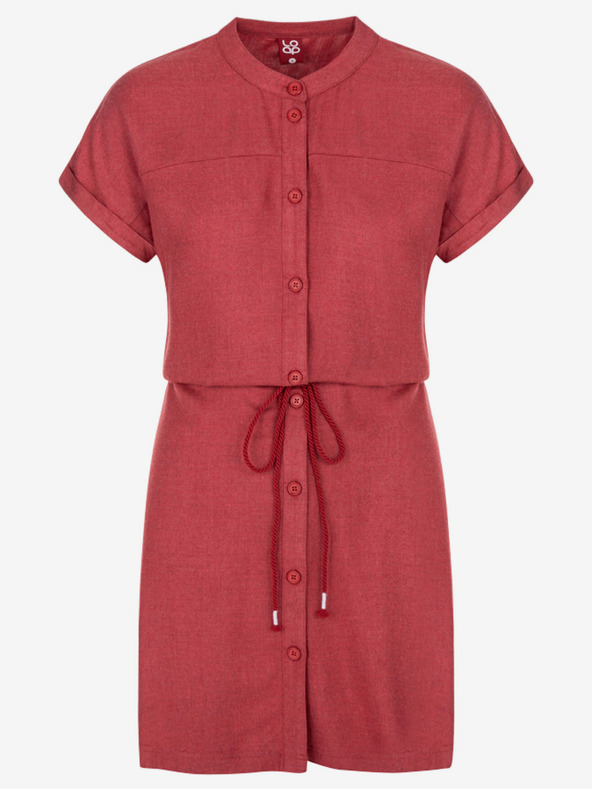 Loap Rotes Damen-Sommerkleid LOAP NELLA