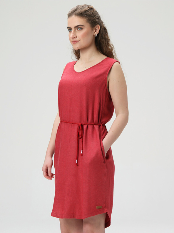 Loap Rotes Sommerkleid für Frauen LOAP NECLA
