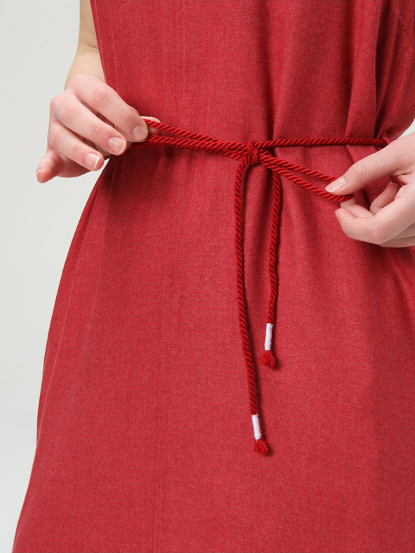 Loap Rotes Sommerkleid für Frauen LOAP NECLA