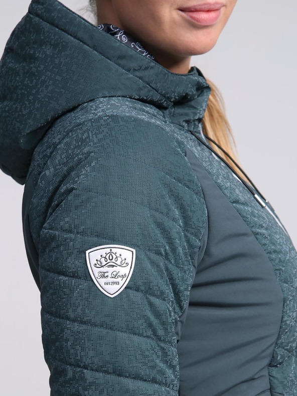 Loap Petrolfarbene Damen-Skijacke LOAP OKILARA