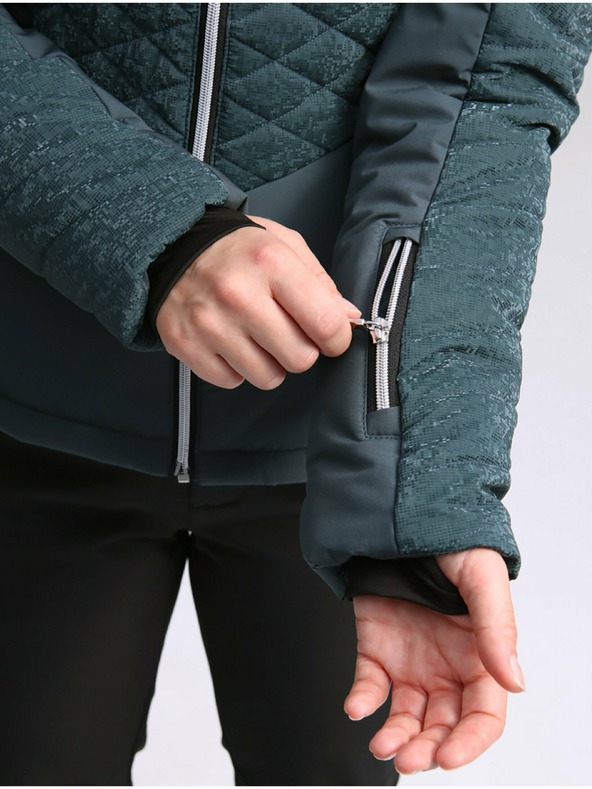 Loap Petrolfarbene Damen-Skijacke LOAP OKILARA