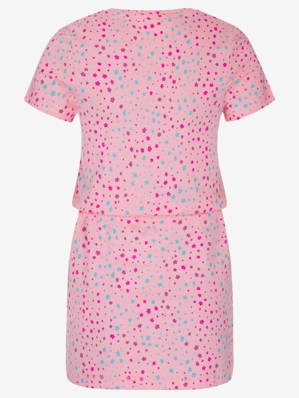 Loap Rosa gemustertes Mädchenkleid LOAP BESNA