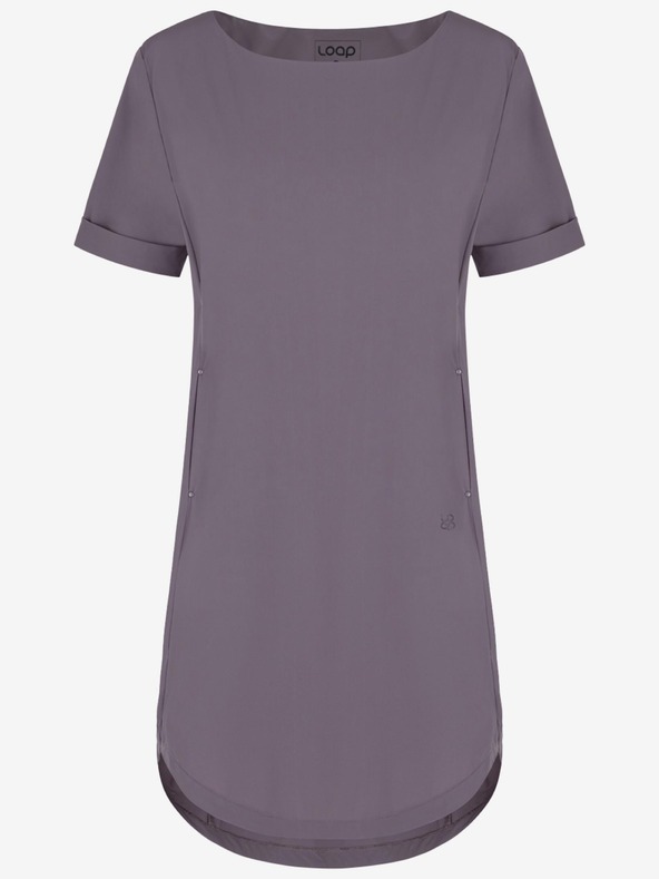 Loap LOAP Ubakala graues Damenkleid