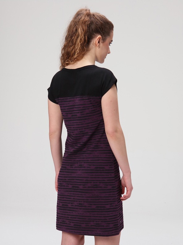 Loap Schwarz-lila Damen-Kleid LOAP Abyss