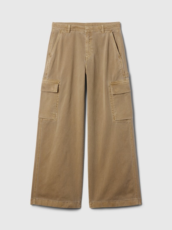 GAP Damen Baggy Khaki Cargohose mit Taschen GAP