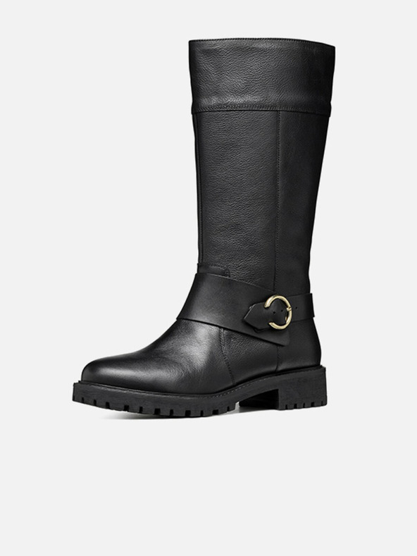Geox Schwarze Damenstiefel Geox Hoara