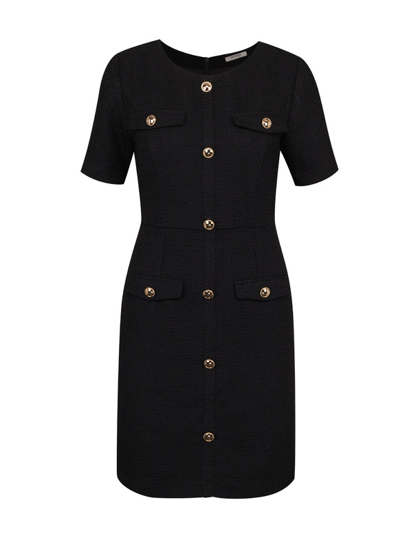Orsay Schwarzes knielanges Damenkleid ORSAY