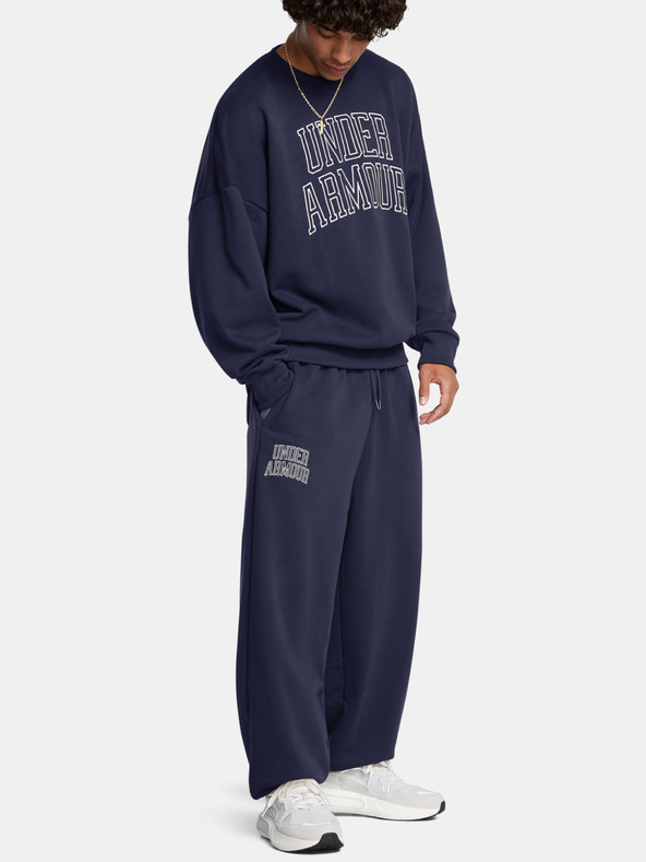 Under Armour Herren Kapuzenpullover Under Armour UA Icon HWT Terry OS Crew-BLU