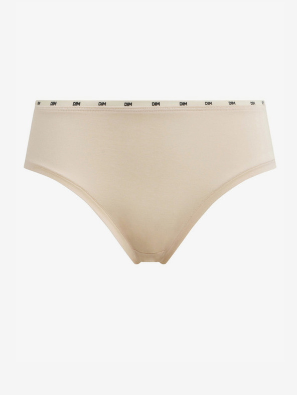 DIM Cremefarbener Dim Icons Midi-Slip für Frauen