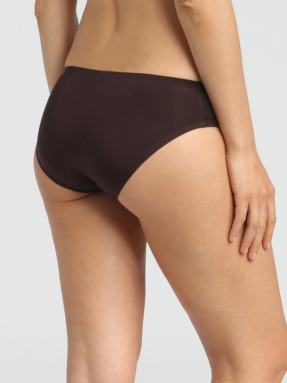 DIM Dunkelbraune Damenhöschen Dim INVISIFREE SLIP
