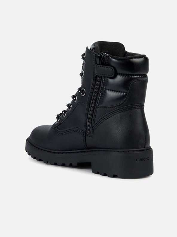 Geox Schwarze Mädchen-Stiefeletten Geox Casey B ABX