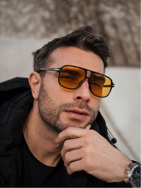 VEYREY VeryRey Ghost Sonnenbrille Pilot Orange