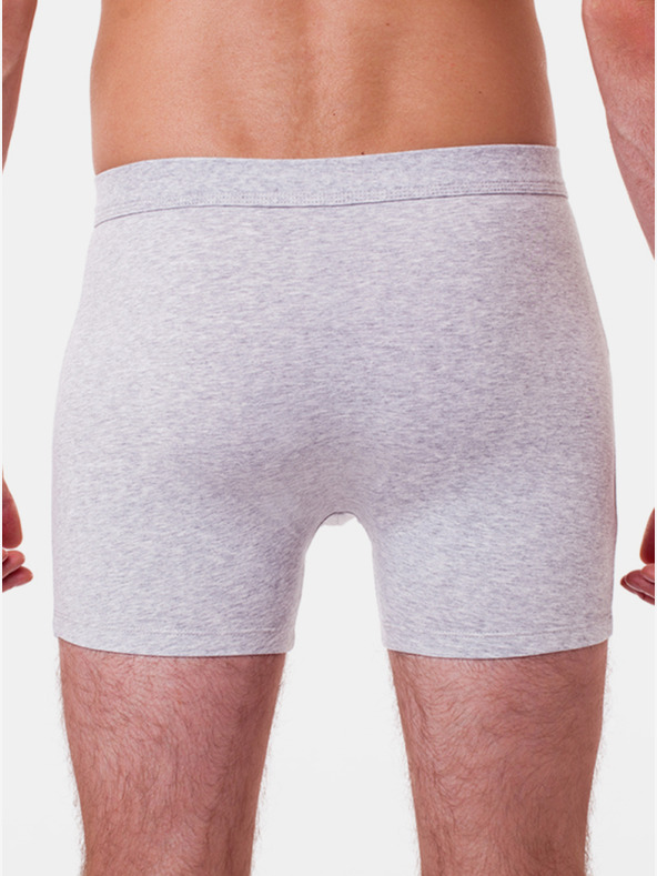 Bellinda Grau gestromte Herren-Sport-Boxershorts Bellinda SPORT BOXER