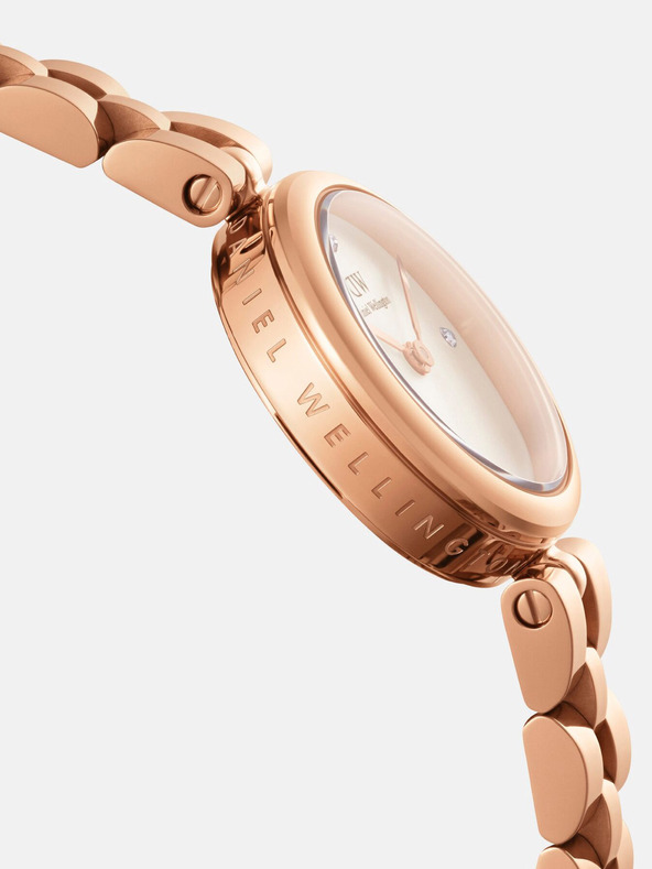 Daniel Wellington Rosa und goldene Daniel Wellington Elan Lumine Damenuhr