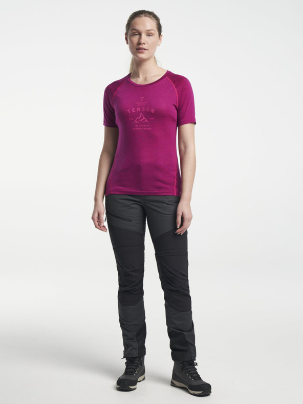 Tenson Damen TENSON Himalaya Wool Tee W lila