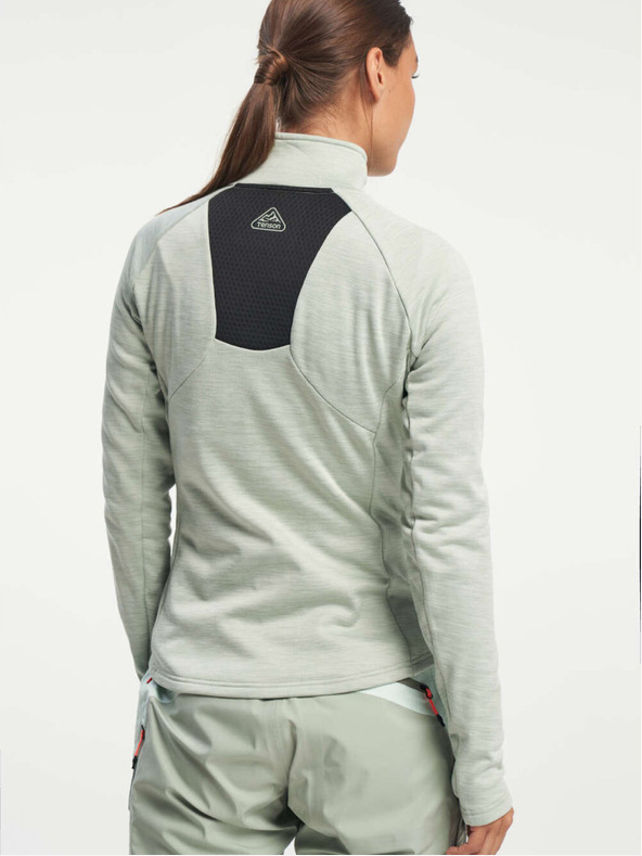 Tenson Damen Funktionskapuzenpullover TENSON Touring Midlayer W hellgrün