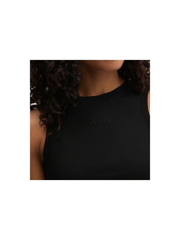 Guess Jeans Damen Schwarze Ärmelloses Top Guess Jeans