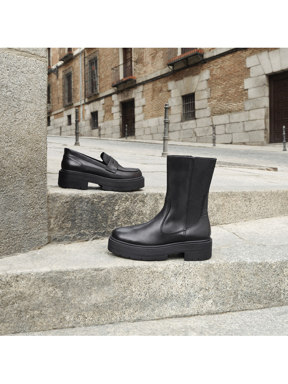 Geox Schwarze Damen Mokassins Spherica Ec7