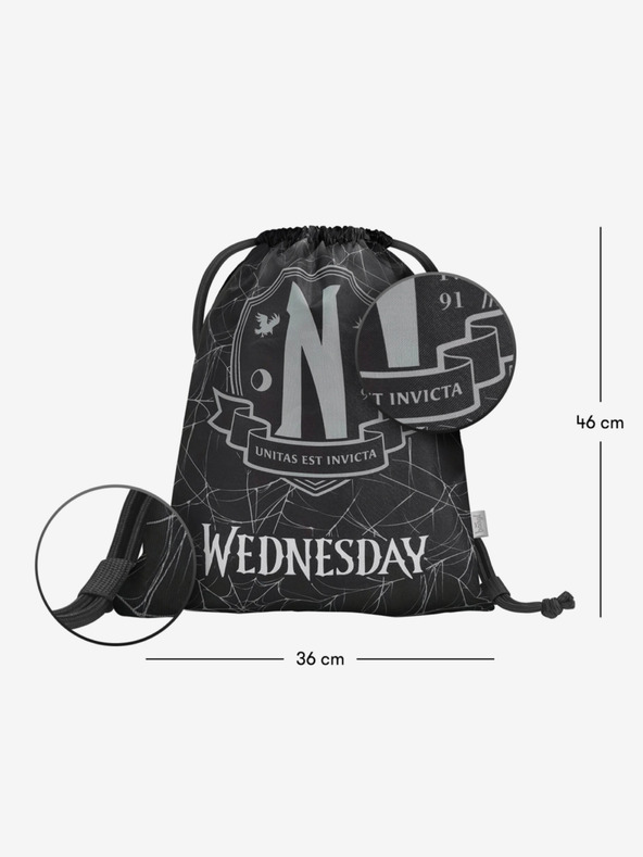 BAAGL  Schwarz 3 SET Skate Wednesday Nevermore: Rucksack, Mäppchen, Tasche Baagl
