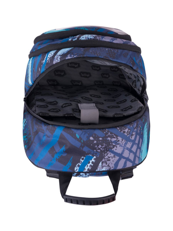 BAAGL  Blauer Schulrucksack Skate Structures Baagl