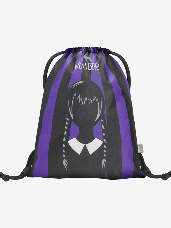 BAAGL  Schwarzes 3 SET Cubic Wednesday: Rucksack, Mäppchen und Tasche Baagl
