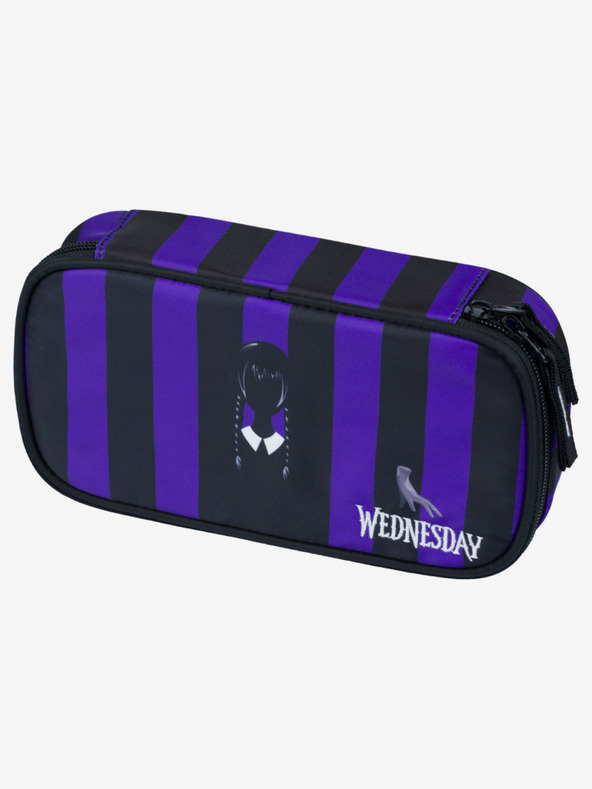 BAAGL  Schwarzes 3 SET Cubic Wednesday: Rucksack, Mäppchen und Tasche Baagl