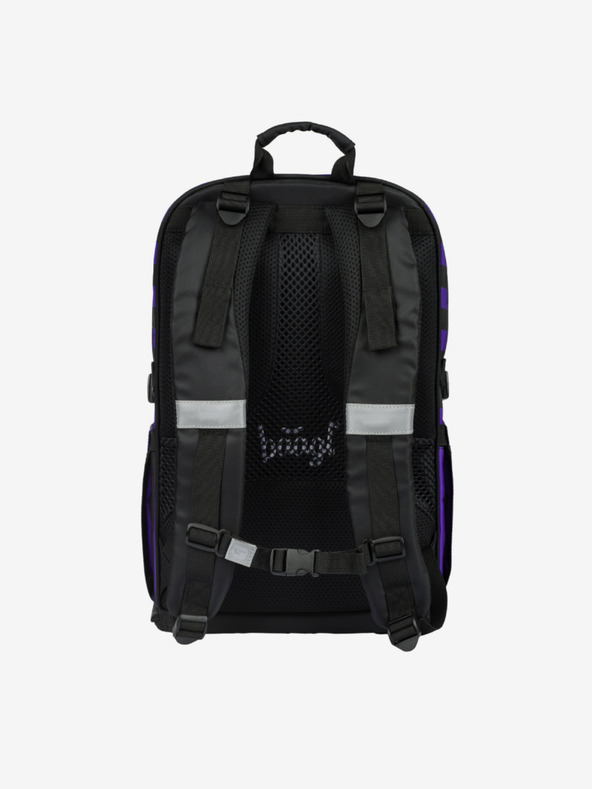 BAAGL  Schwarzes 3 SET Cubic Wednesday: Rucksack, Mäppchen und Tasche Baagl