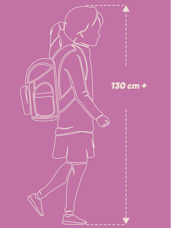 BAAGL  Schwarzes 3 SET Cubic Wednesday: Rucksack, Mäppchen und Tasche Baagl