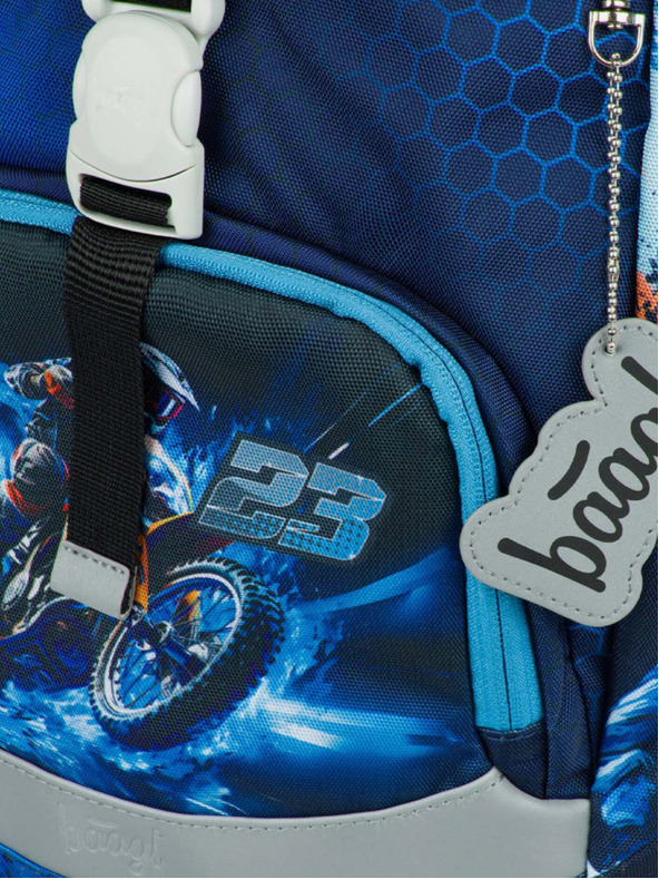 BAAGL  Blauer Schulrucksack Airy Motorrad Baagl