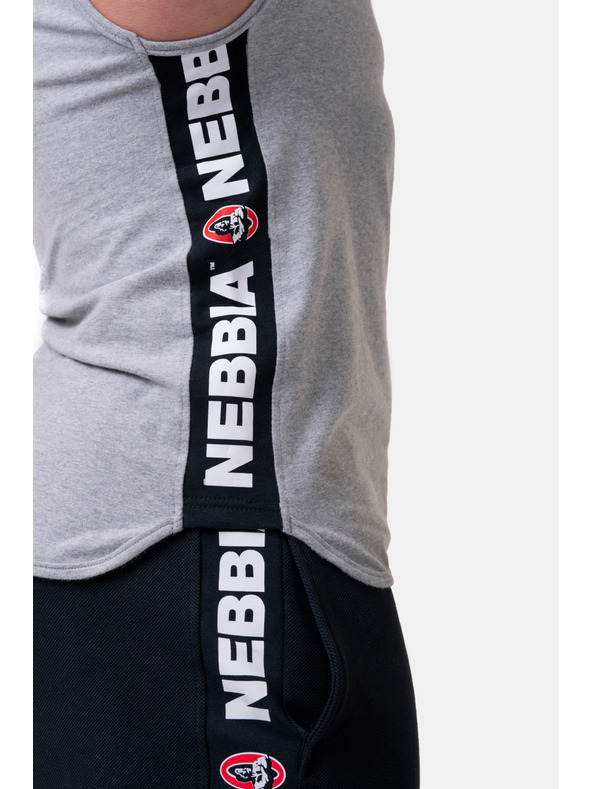 Nebbia Legenden-geprüftes Tank-Top mit Kapuze 191 Nebbia Light Grey