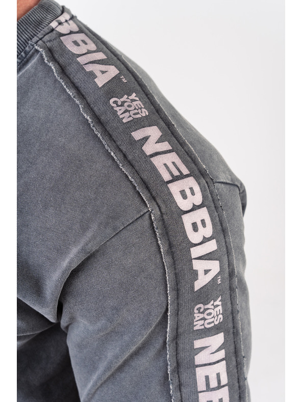 Nebbia Gewaschenes Oversized-T-Shirt GOLDEN AGE 790 M,schwarz