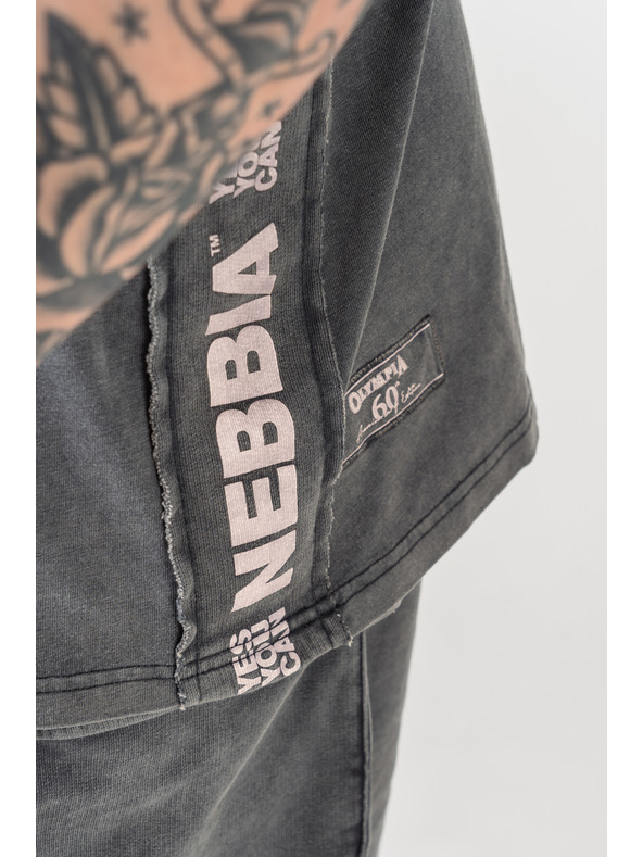 Nebbia Gewaschener Muskelshirt GOLDEN AGE 791 M,schwarz