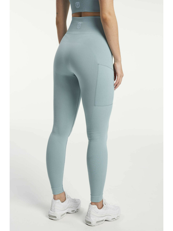 Tenson Damen Nahtlose Funktions-Leggings TENSON Seamless Tights W hellblau