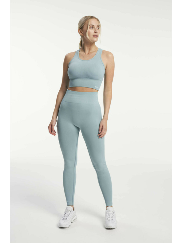 Tenson Damen Nahtlose Funktions-Leggings TENSON Seamless Tights W hellblau
